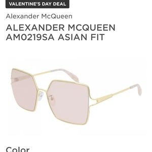 Alexander McQueen pink sunglasses